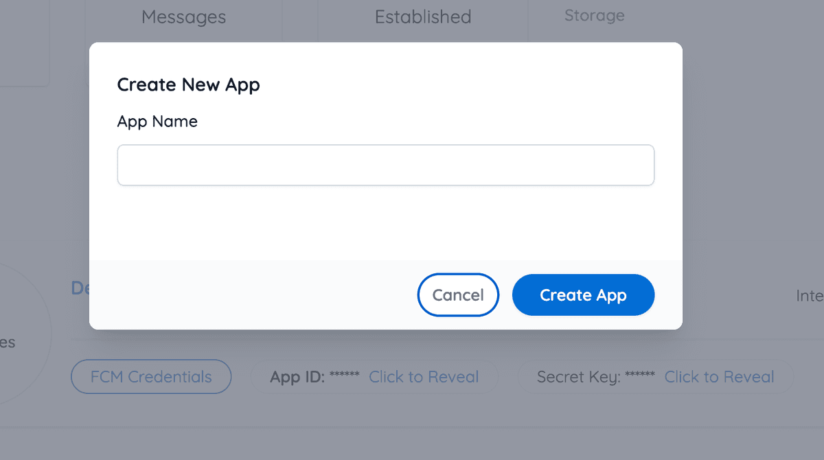 Create App Modal